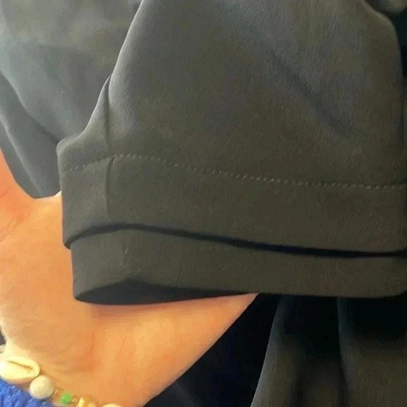 NWT  Giorgio Armani Mani silk blend black button blouse jacket - Picture 8 of 8